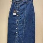 Jupe midi en jean Femme